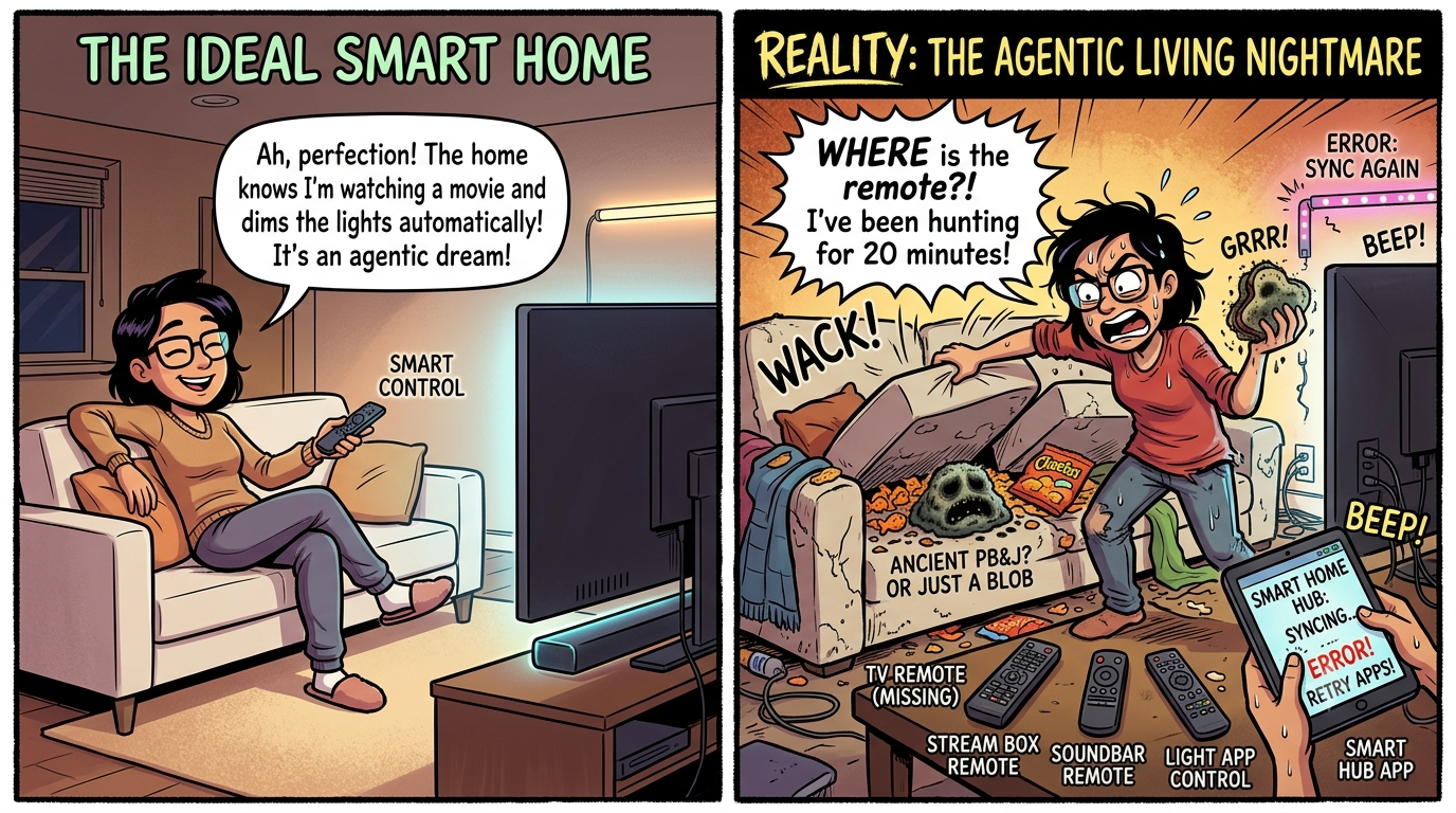 The ideal smart home versus the reality of an agentic living nightmare